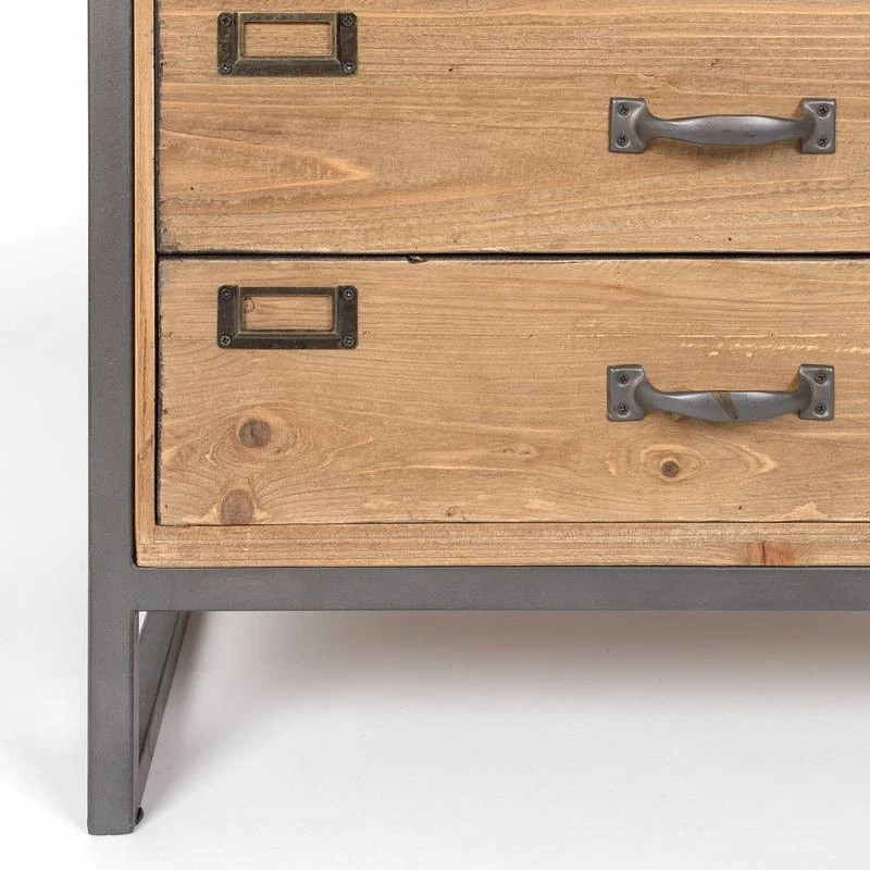 Armoire Bar à Vin Vintage Bois Clair – Image 15