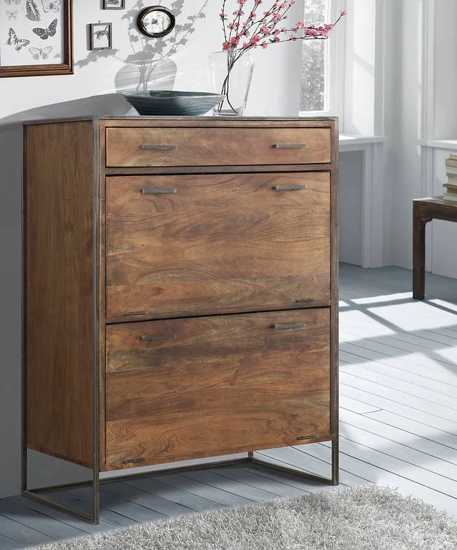 Meuble à Chaussures Bois Massif Tucson – Image 2