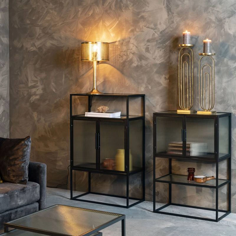 Vitrine 2 Portes Métal Et Verre Trempé – Image 3