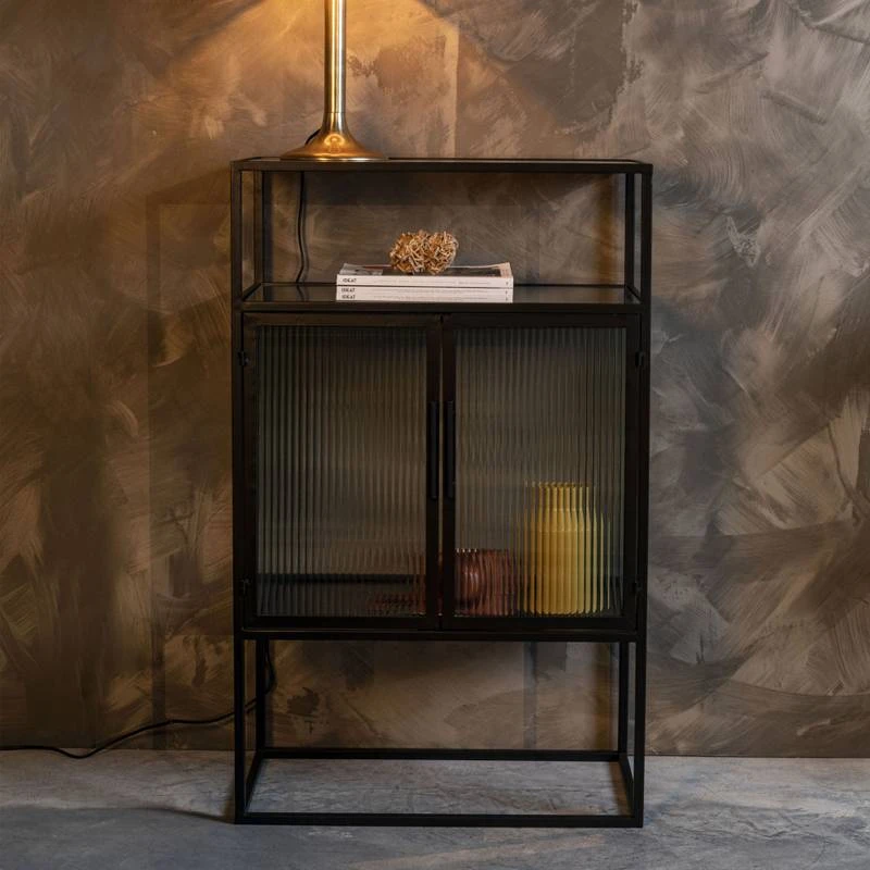 Vitrine 2 Portes Métal Et Verre Trempé – Image 2