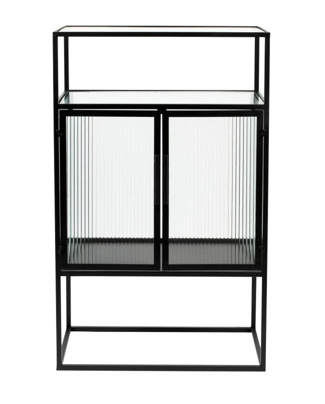 Vitrine 2 Portes Métal Et Verre Trempé