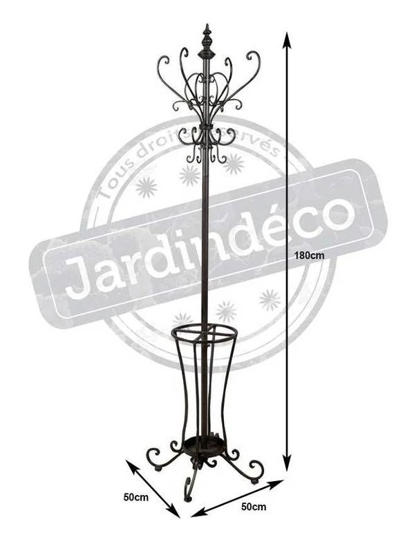 Porte Manteau Perroquet Métal Vieilli – Image 2