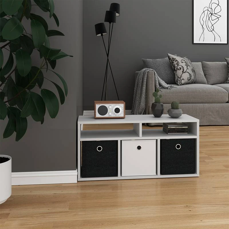 Etagère Hylda Blanc & 3 Boîtes P – Image 4