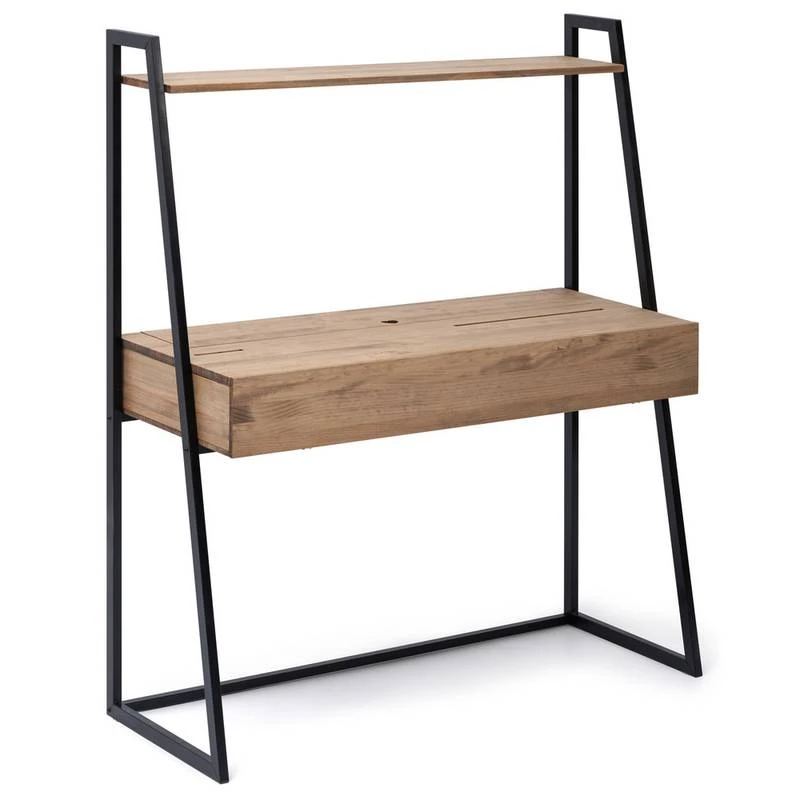 Coiffeuse 121x48x144 Cm Noir-Vieilli