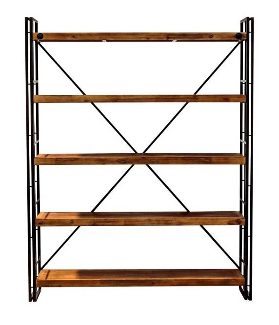 Bibliothèque Métal & Acacia 190 X 150 – Image 2