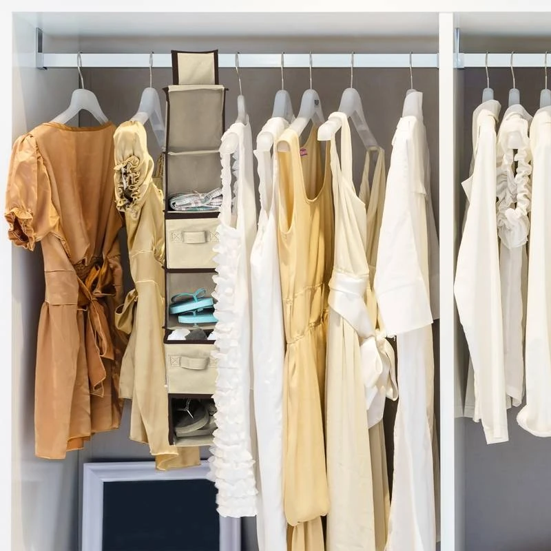 2xÉtagère Suspendue Tissu Armoire – Image 2