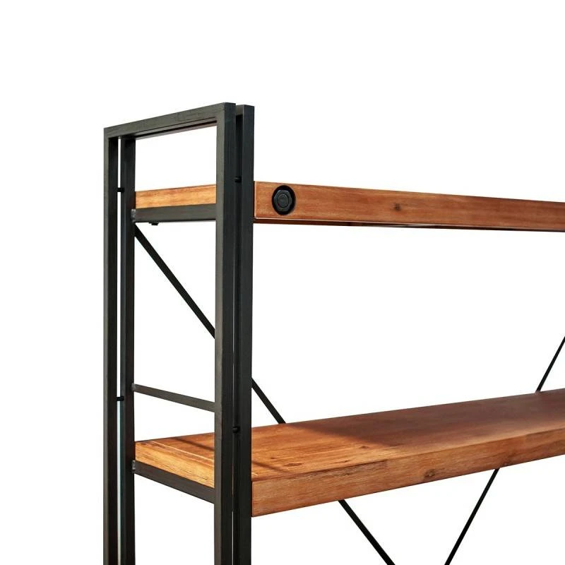 Bibliothèque Métal & Acacia 190 X 150 – Image 5