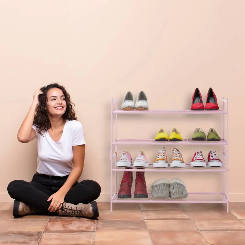 Étagère à Chaussures Rose – Image 4