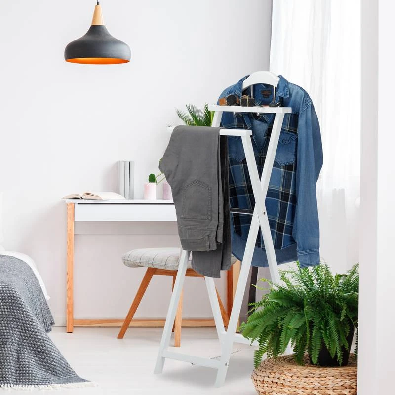 Valet De Chambre Blanc Pliable – Image 2