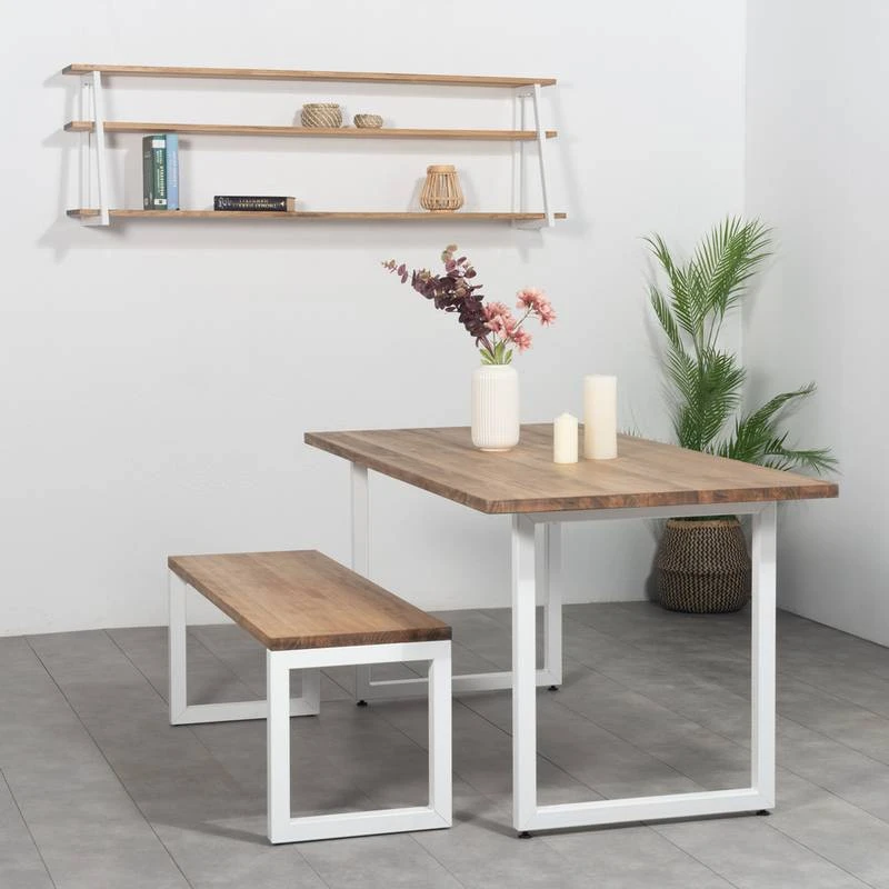 Étagère Polygonal Ascendant 140x35 Blanc – Image 2