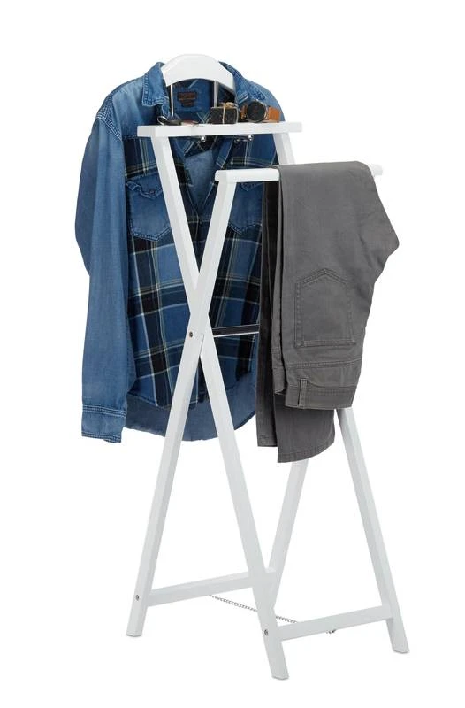 Valet De Chambre Blanc Pliable