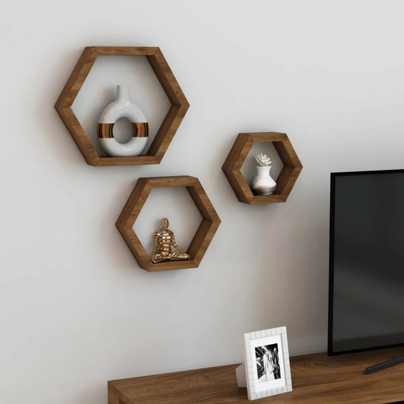 Set De 3 étagères Murales Stubbekøbing – Image 2