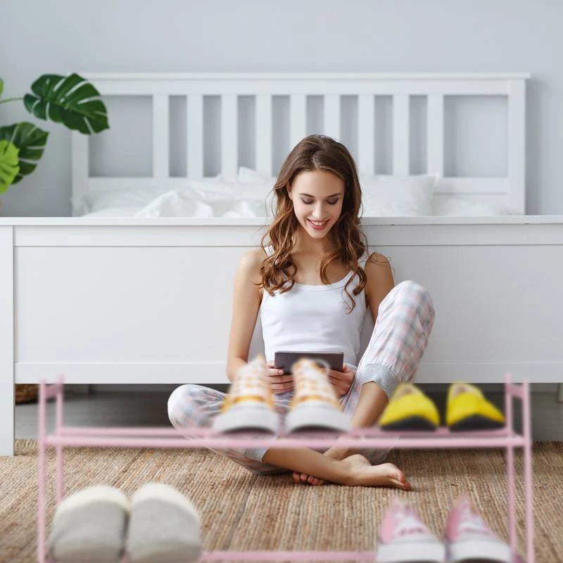 Étagère à Chaussures Rose – Image 3