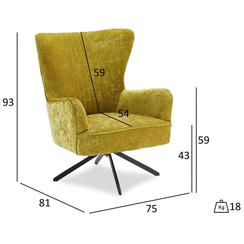 Fauteuil Bob Jaune â Image 10
