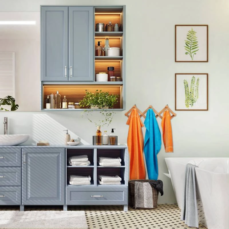 1x Garde Robe Mural En Bois Pliable – Image 3