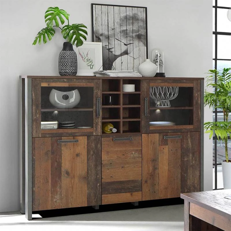 Buffet VitrĂ© 5 Portes 18 Niches - BUCK â Image 2