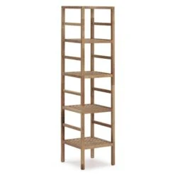 Étagère Alam En Bois De Noyer, 5 Niveaux