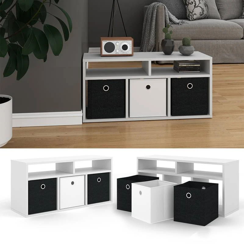 Etagère Hylda Blanc & 3 Boîtes P – Image 3