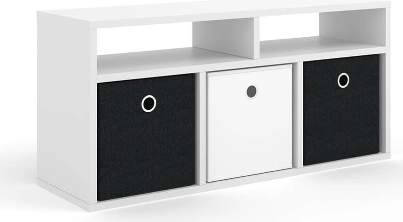 Etagère Hylda Blanc & 3 Boîtes P