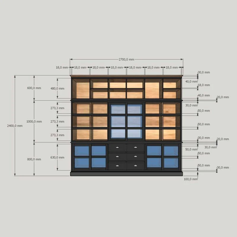 London - Grande Bibliothèque Noire En Bo – Image 2