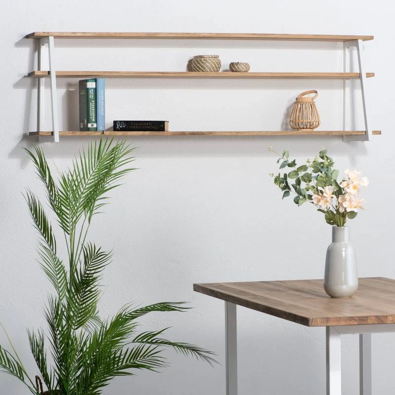 Étagère Polygonal Ascendant 140x35 Blanc – Image 3