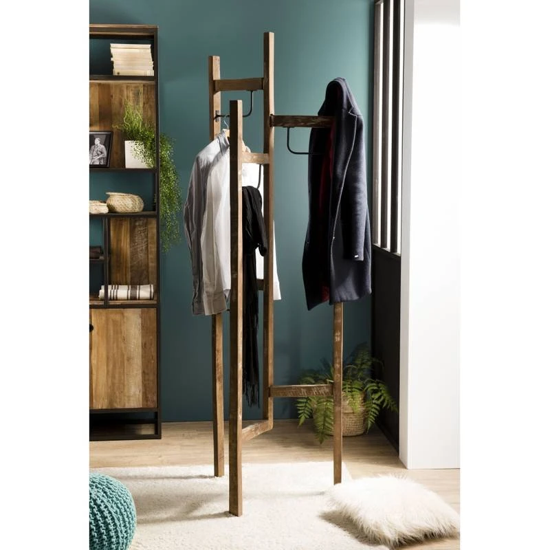 Portemanteau 3 Ventaux En Teck – Image 2