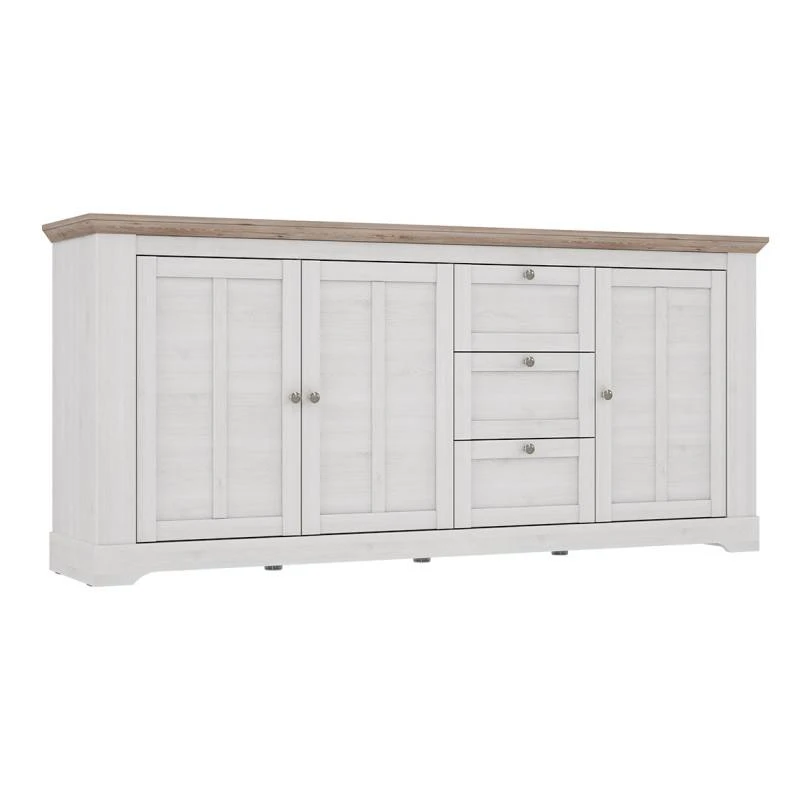 Buffet 204cm 3 Portes 3 Tiroirs - ANGELE